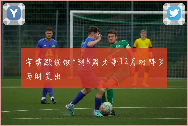 布雷默伤缺6到8周力争12月对阵罗马时复出
